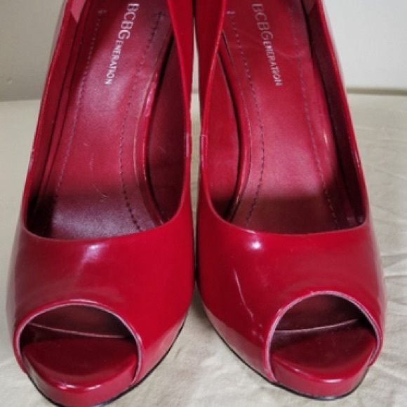 BCBG Generation Peep Toe High Heels 8 - Picture 3 of 7